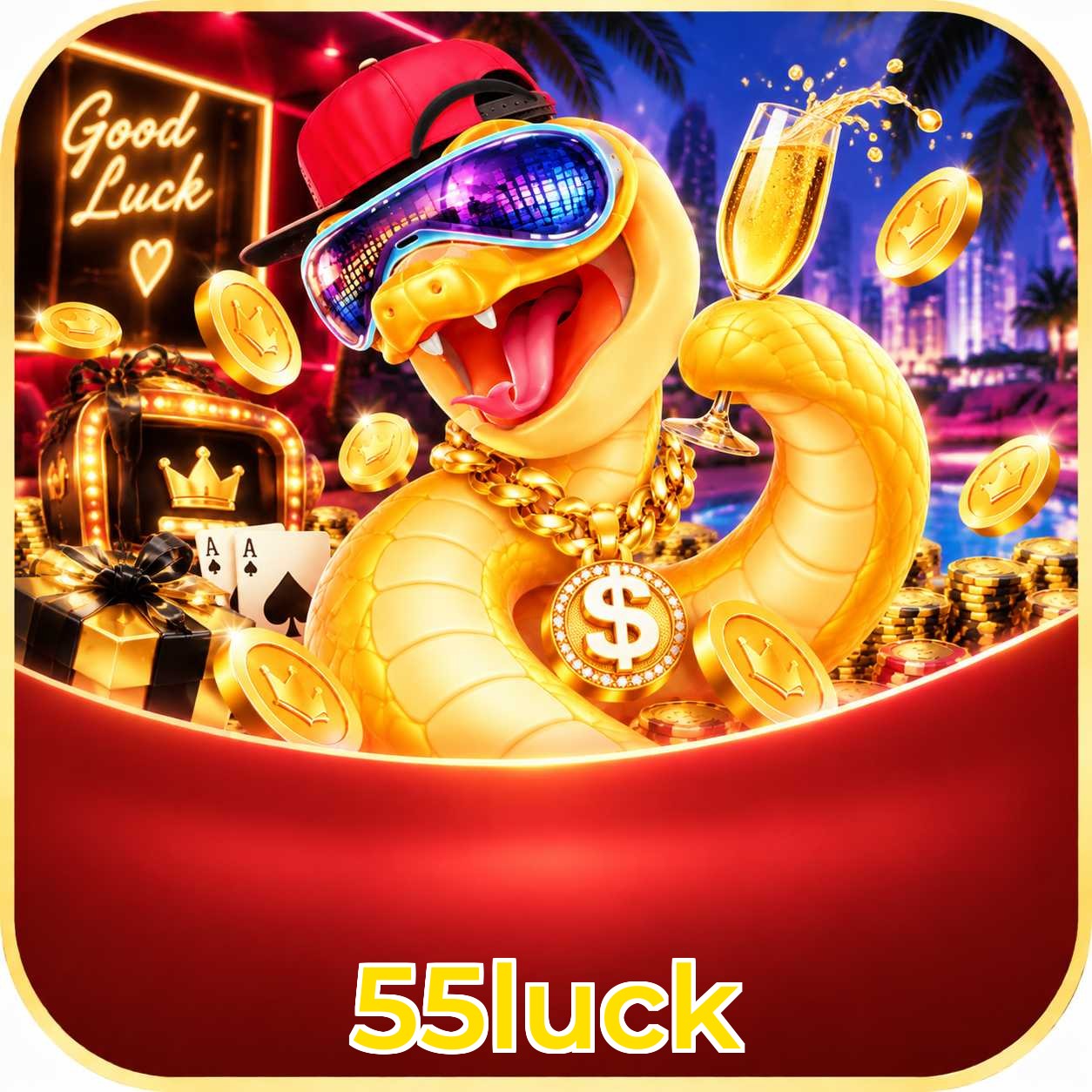 Loterias online da 55luck com Mega-Sena e pagamento via PIX