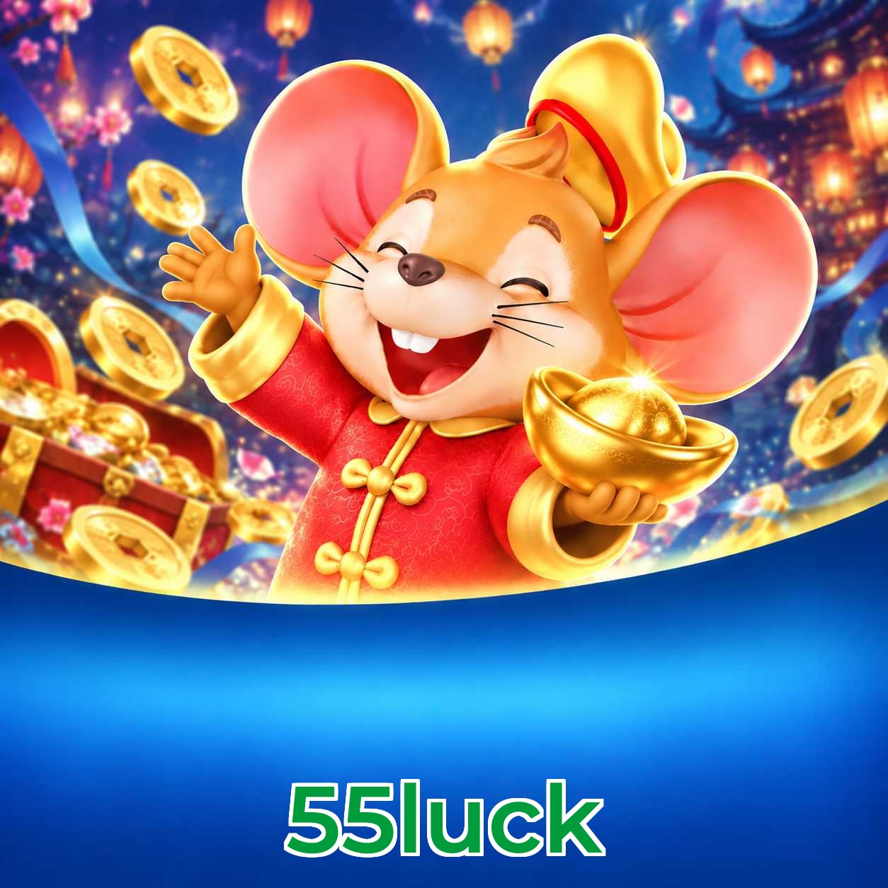 Página oficial da 55luck no Facebook com promoções e suporte