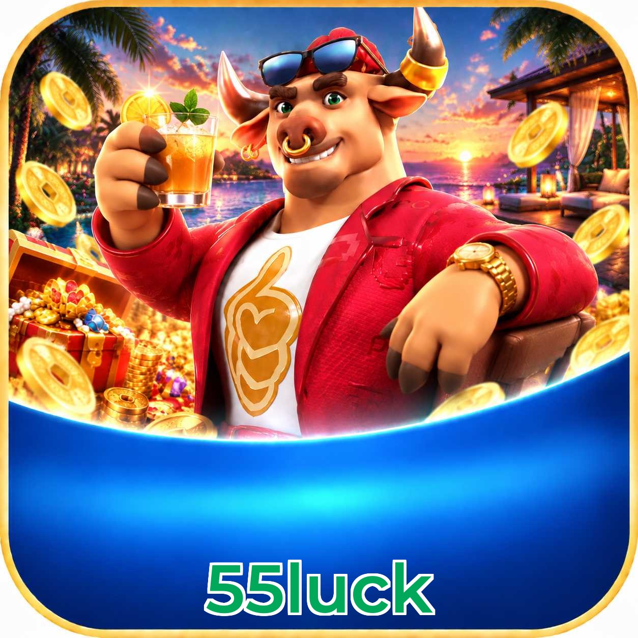 Catálogo de slots da 55luck com RTP médio de 96,52%